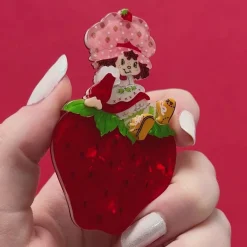 Sitting On A Strawberry Brooch^Erstwilder Sale