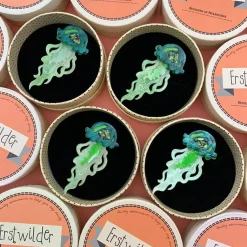 Slippin' Under Jellyfish Brooch^Erstwilder New