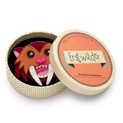 Smilodon Smiles Sabre Tooth Tiger Brooch^Erstwilder Outlet