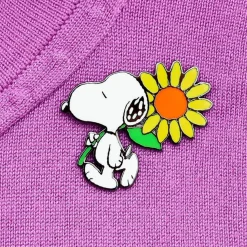 Snoopy'S Sunflower Enamel Pin^Erstwilder Discount