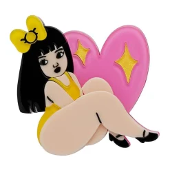 Sparkle Heart Brooch^Erstwilder Clearance