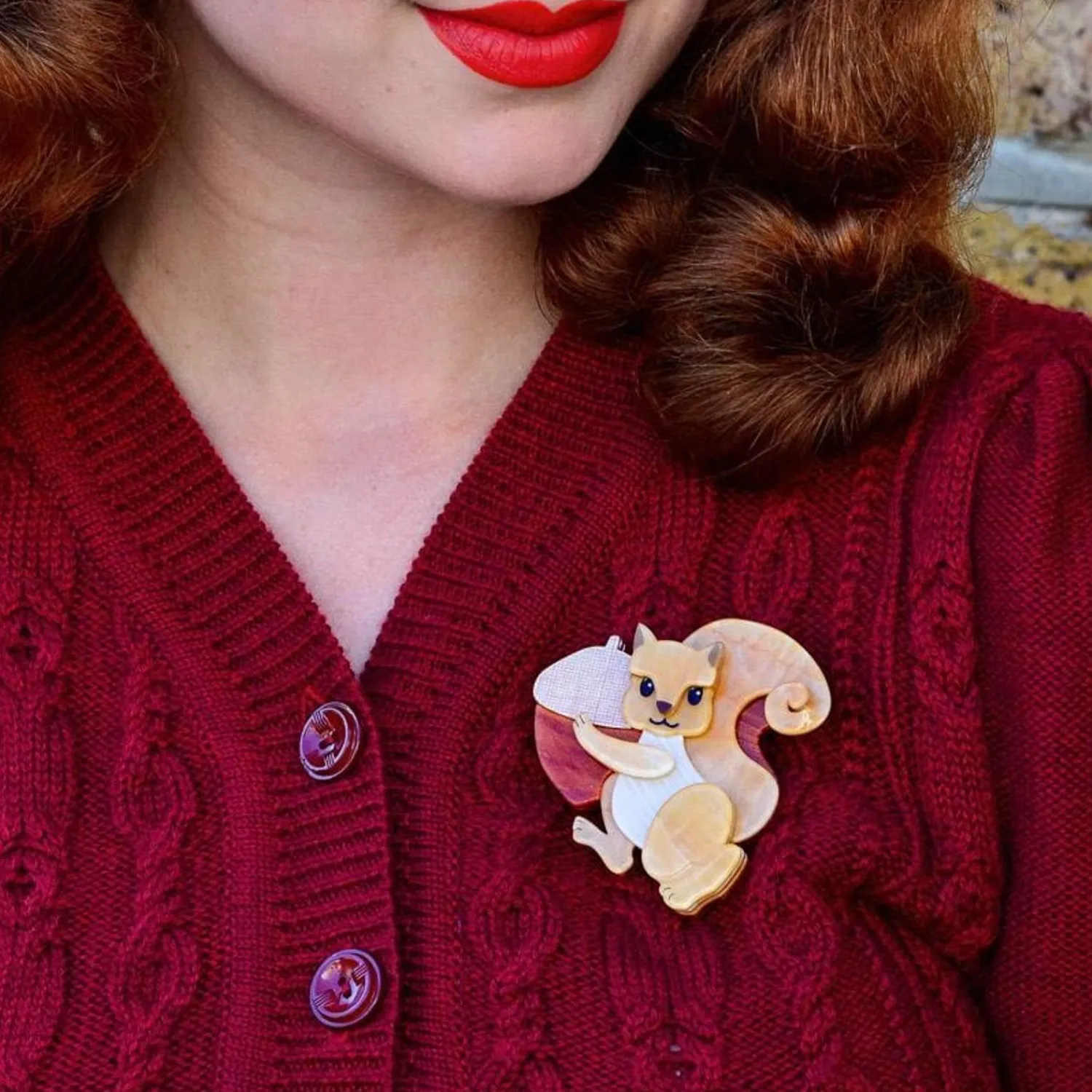 Squirreled Away Brooch^Erstwilder