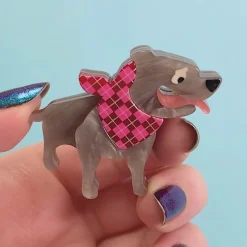 Staffy Stan Mini Brooch^Erstwilder Clearance