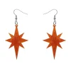 Starburst Ripple Resin Drop Earrings - Orange^Erstwilder New