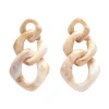 Statement Marble Chain Earrings - Cream^Erstwilder Hot