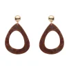 Statement Marble Resin Tear Drop Earrings - Brown^Erstwilder Online