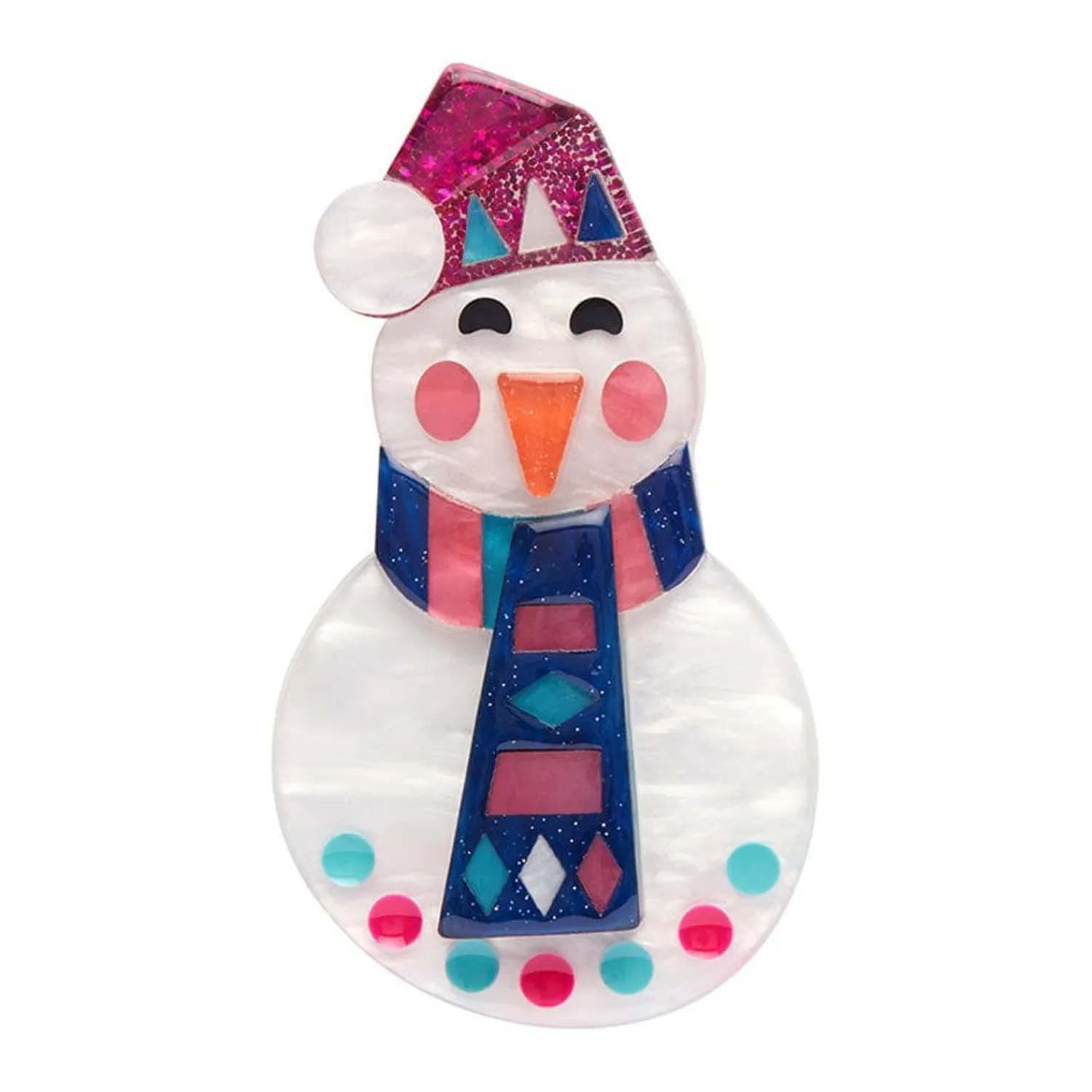 Stay Frosty, Snowman Brooch^Erstwilder Hot