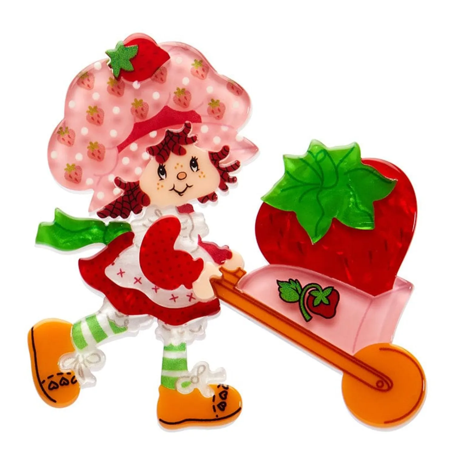 Strawberry Wheelbarrow Brooch^Erstwilder Discount