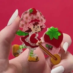 Strawberry Wheelbarrow Brooch^Erstwilder Discount