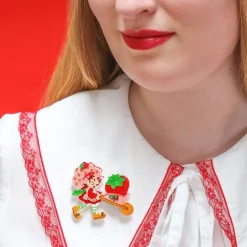 Strawberry Wheelbarrow Brooch^Erstwilder Discount