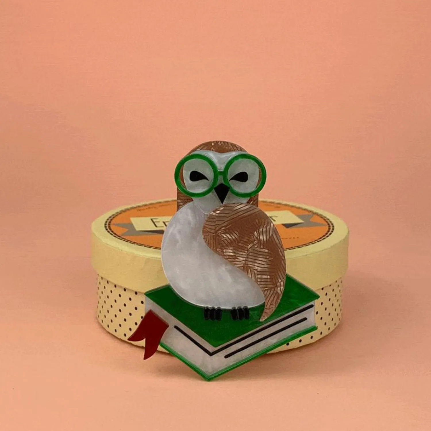 Studious Snow Owl Brooch^Erstwilder Outlet