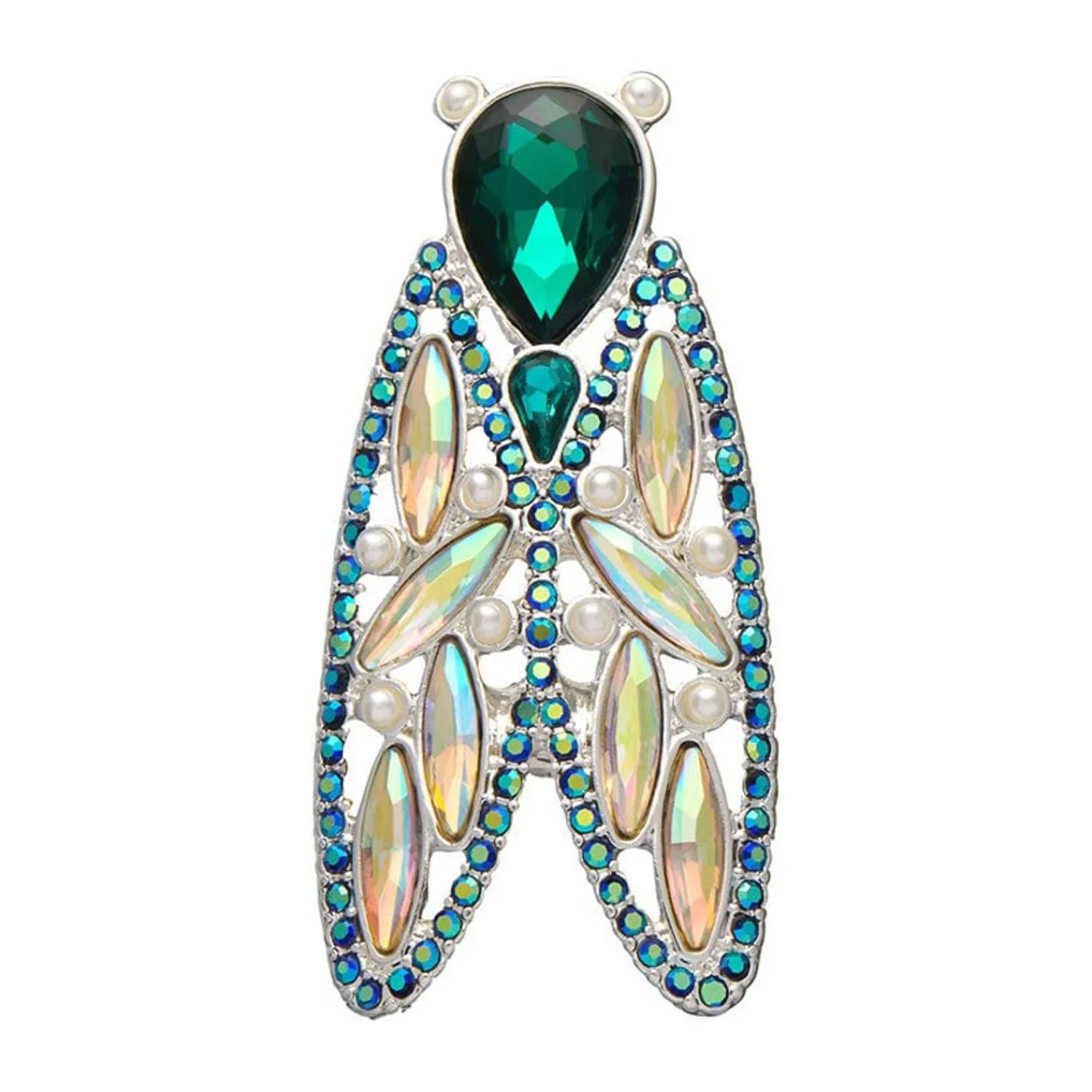 Summer Songstress Stone Set Crystal Brooch^Erstwilder Hot