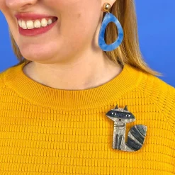 Sunday Raccoon Brooch^Erstwilder New