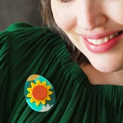 Sunflower Of Love Brooch^Erstwilder Online