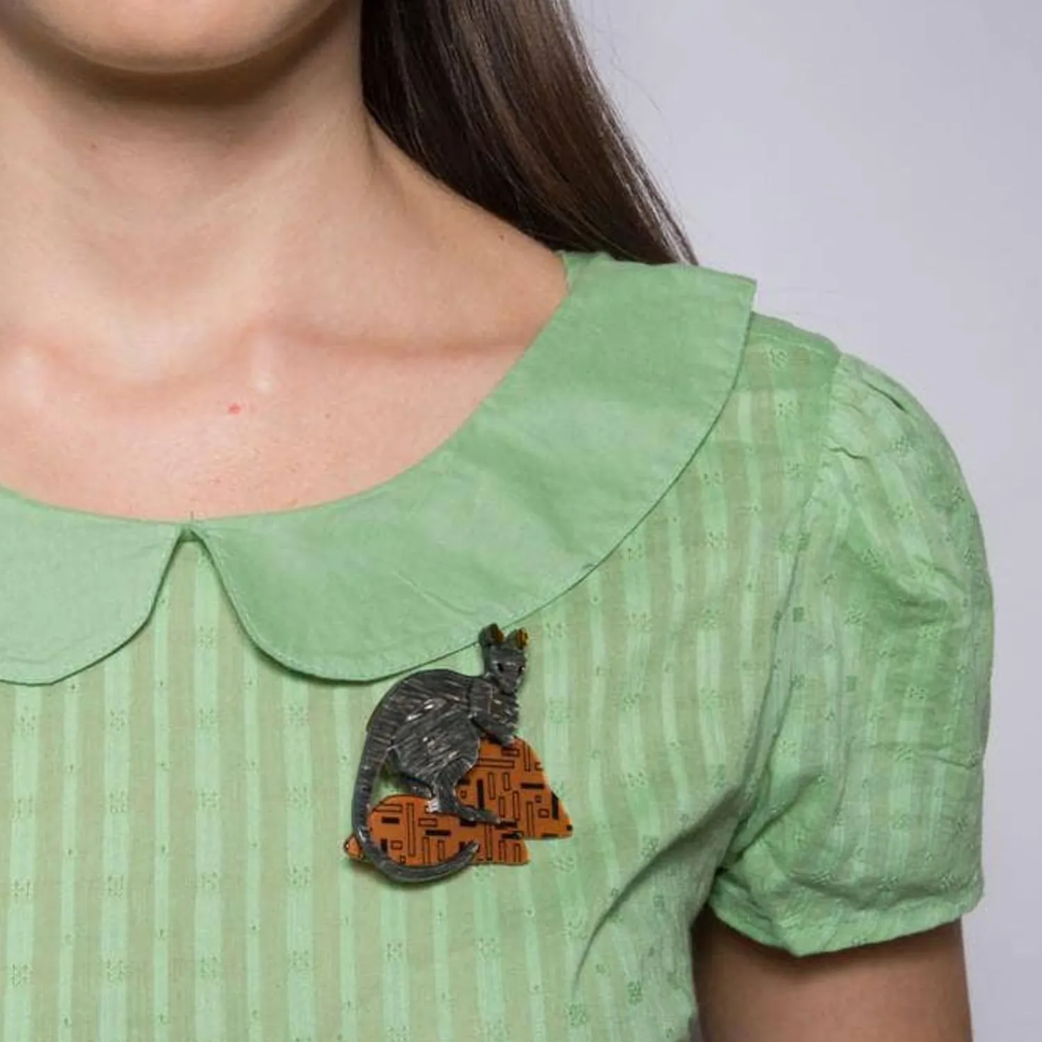 Sure-Footed Shy Guy Wallaby Brooch^Erstwilder