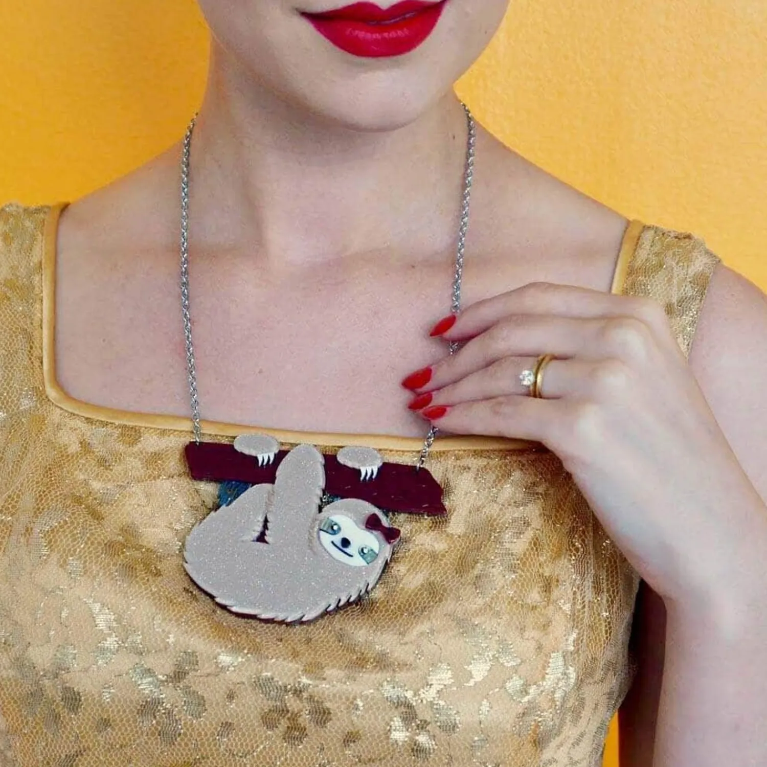 Sybil The Sloth Necklace^Erstwilder Discount