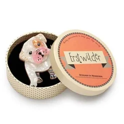 Taciturn Taco Dog Brooch^Erstwilder New