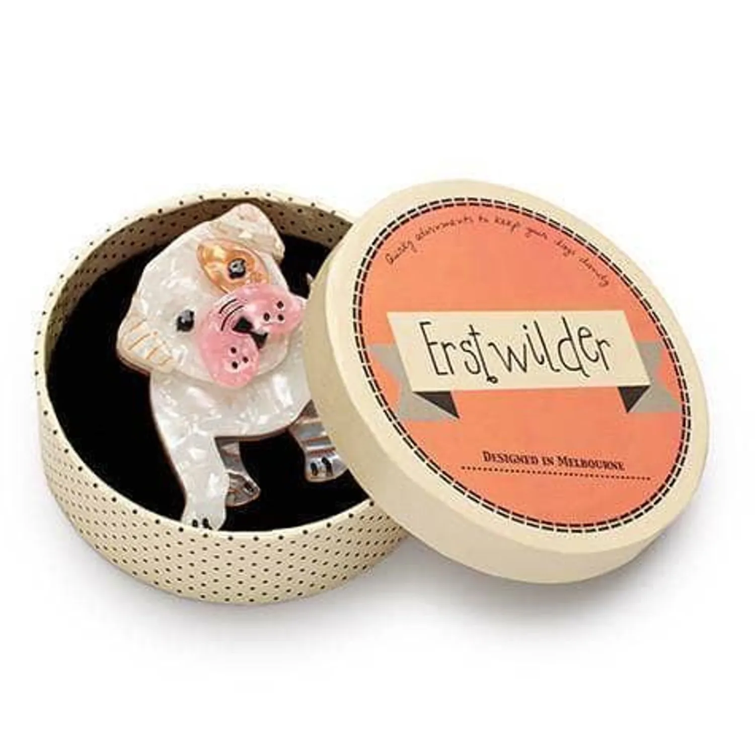 Taciturn Taco Dog Brooch^Erstwilder New
