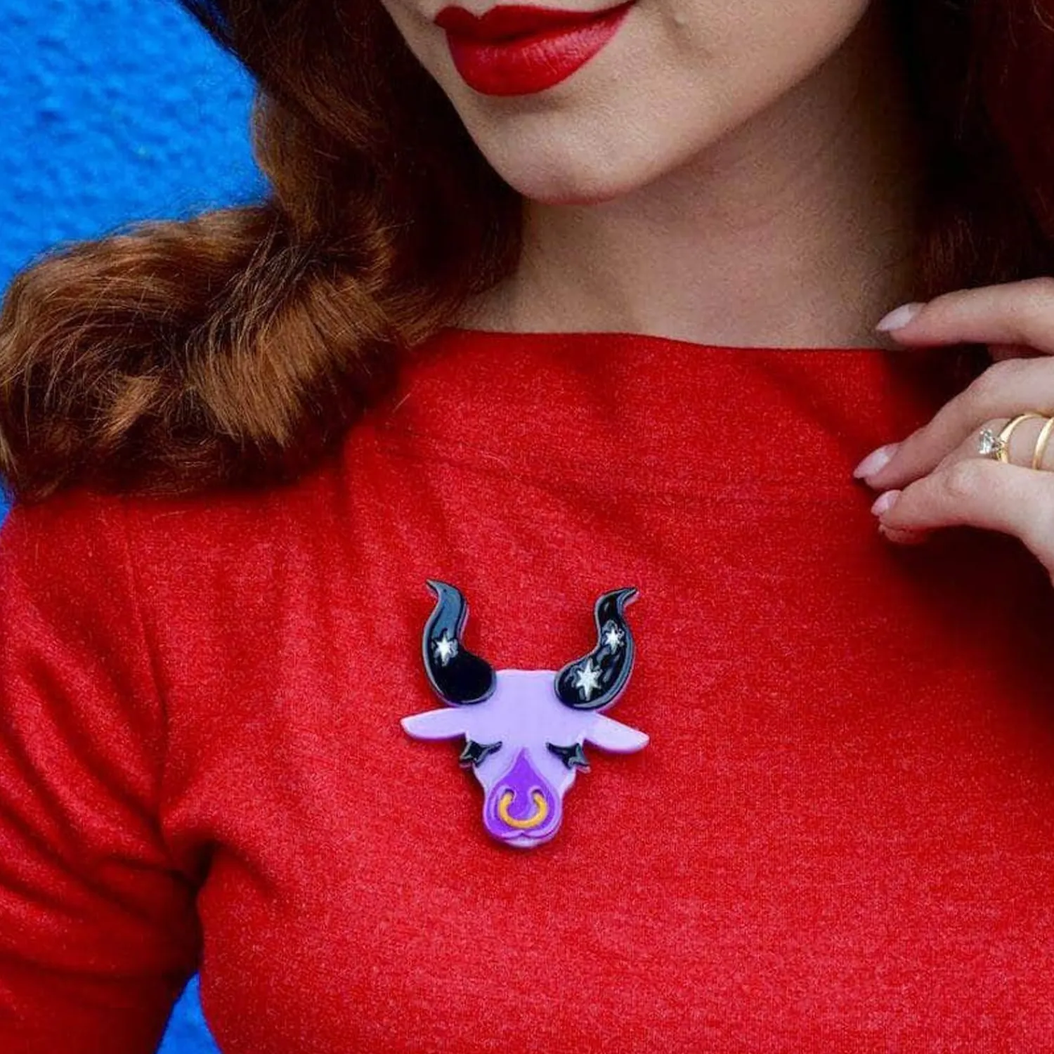 Taurus The Tactile Brooch^Erstwilder New
