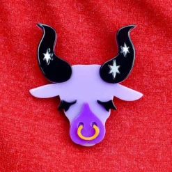 Taurus The Tactile Brooch^Erstwilder New