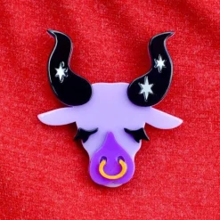 Taurus The Tactile Brooch^Erstwilder New