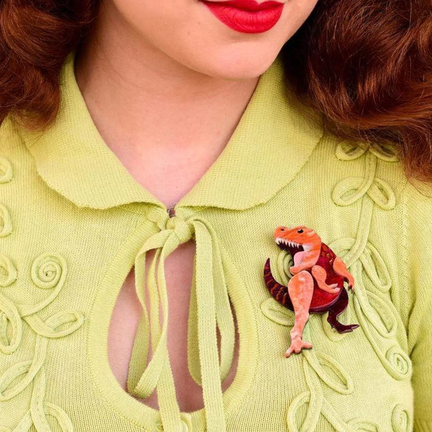 Tenacious T Brooch^Erstwilder Hot
