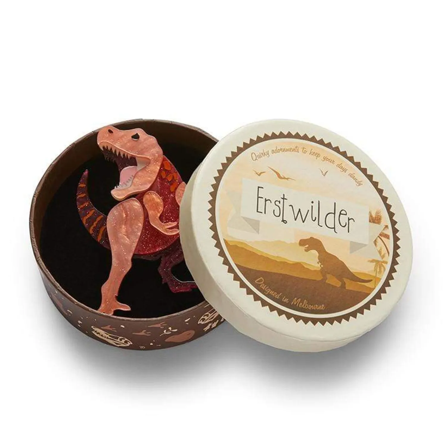 Tenacious T Brooch^Erstwilder Hot