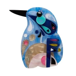 The Astute Azure Kingfsher Brooch^Erstwilder New