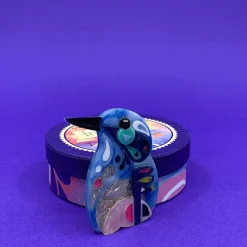 The Astute Azure Kingfsher Brooch^Erstwilder New