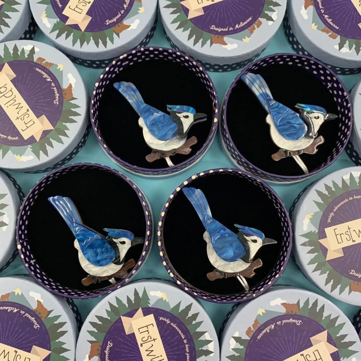 The Blue Jay Way Brooch^Erstwilder New
