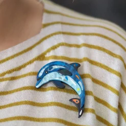 The Boastful Bottlenose Dolphin Brooch^Erstwilder