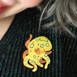 The Busy Blue-Ringed Octopus Brooch^Erstwilder Discount