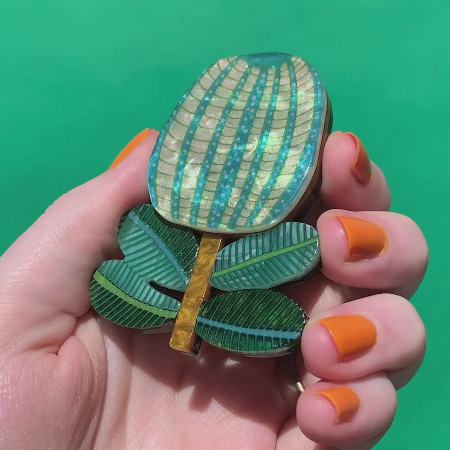 The Colour Of Envy Brooch^Erstwilder Best