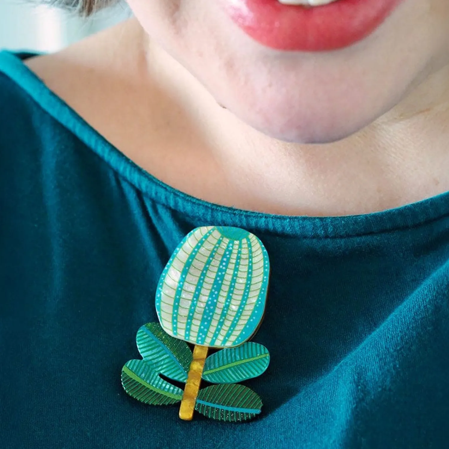 The Colour Of Envy Brooch^Erstwilder Best