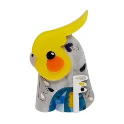 The Coy Cockatiel Brooch^Erstwilder