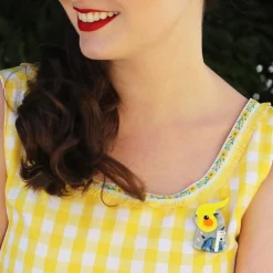 The Coy Cockatiel Brooch^Erstwilder
