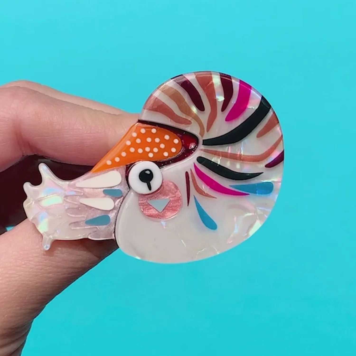 The Cryptic Chambered Nautilus Brooch^Erstwilder