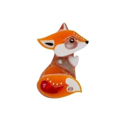 The Footloose Fox Mini Brooch^Erstwilder New