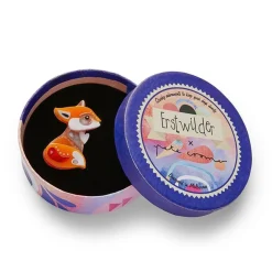 The Footloose Fox Mini Brooch^Erstwilder New