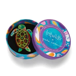 The Graceful Green Sea Turtle Brooch^Erstwilder