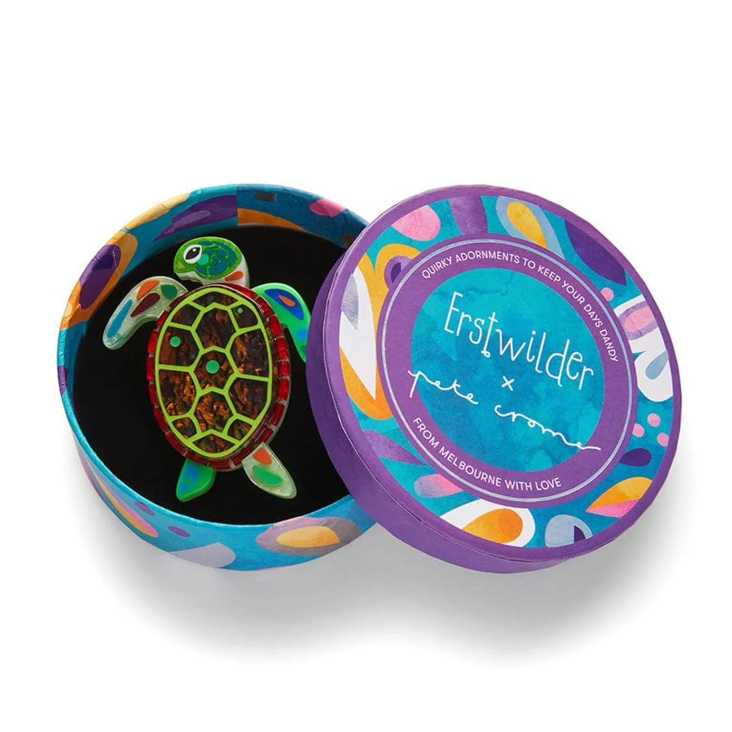 The Graceful Green Sea Turtle Brooch^Erstwilder