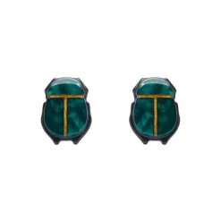 The Heart Of Egypt Scarab Stud Earrings^Erstwilder Outlet
