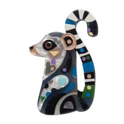The Learned Lemur Brooch^Erstwilder New
