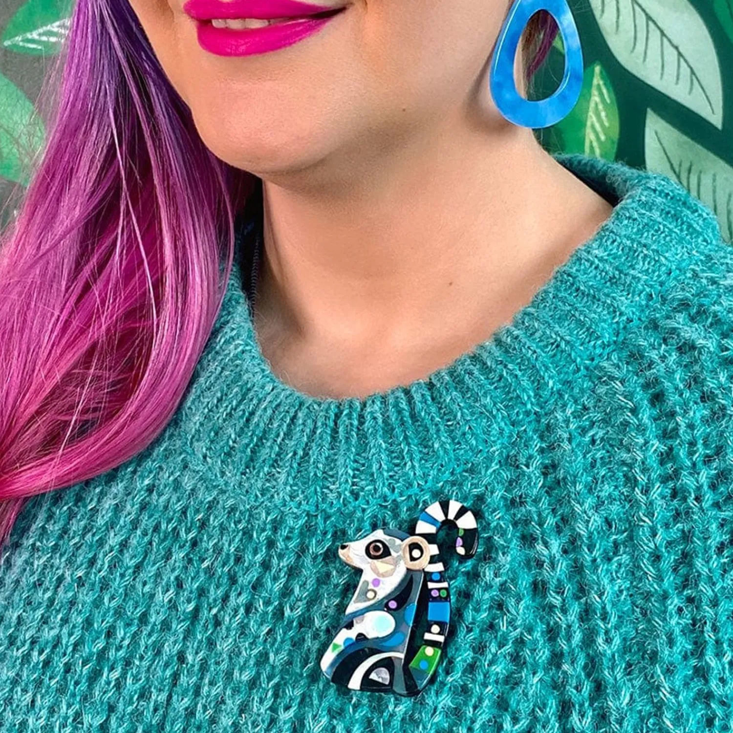 The Learned Lemur Brooch^Erstwilder New