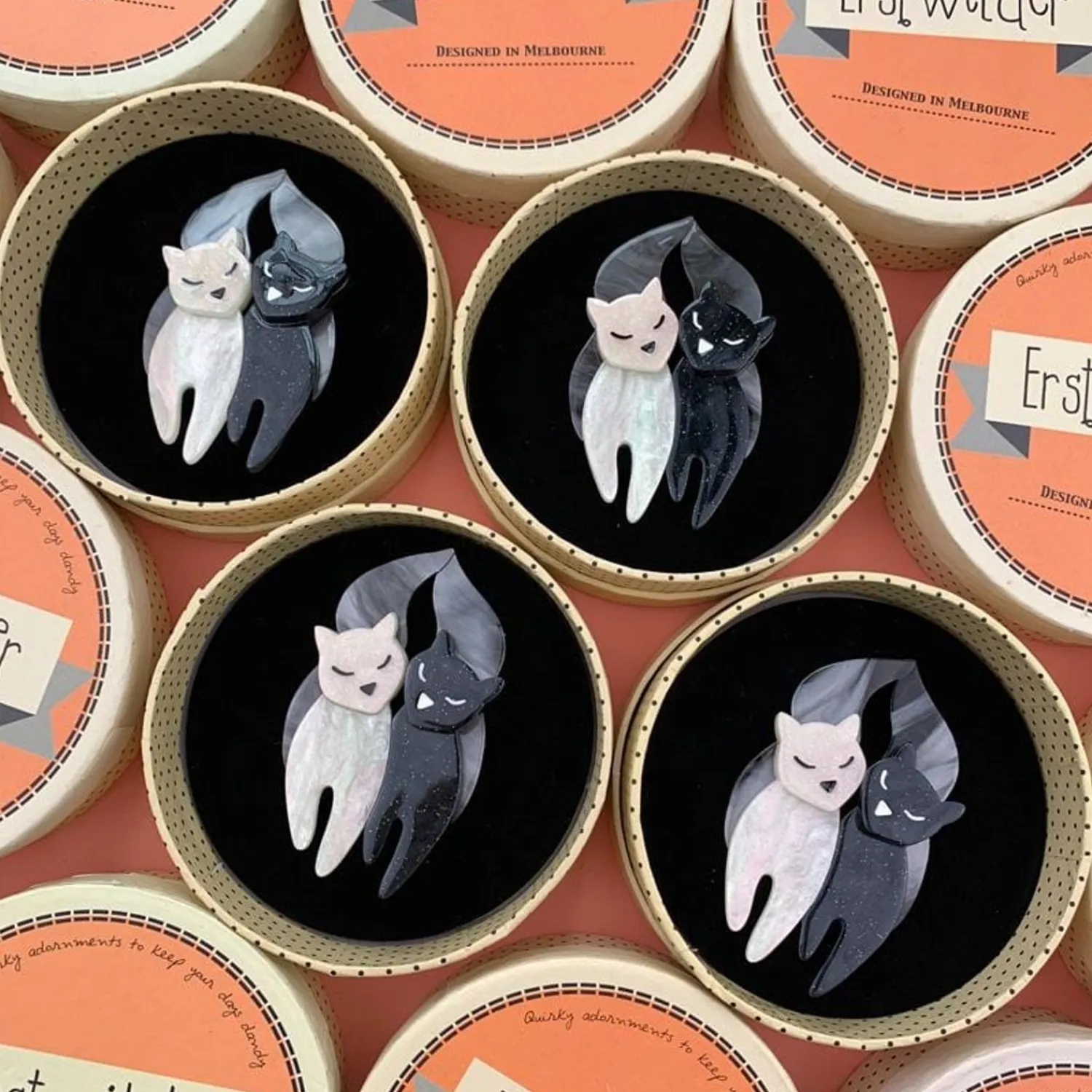 The Lovecats Brooch^Erstwilder Hot
