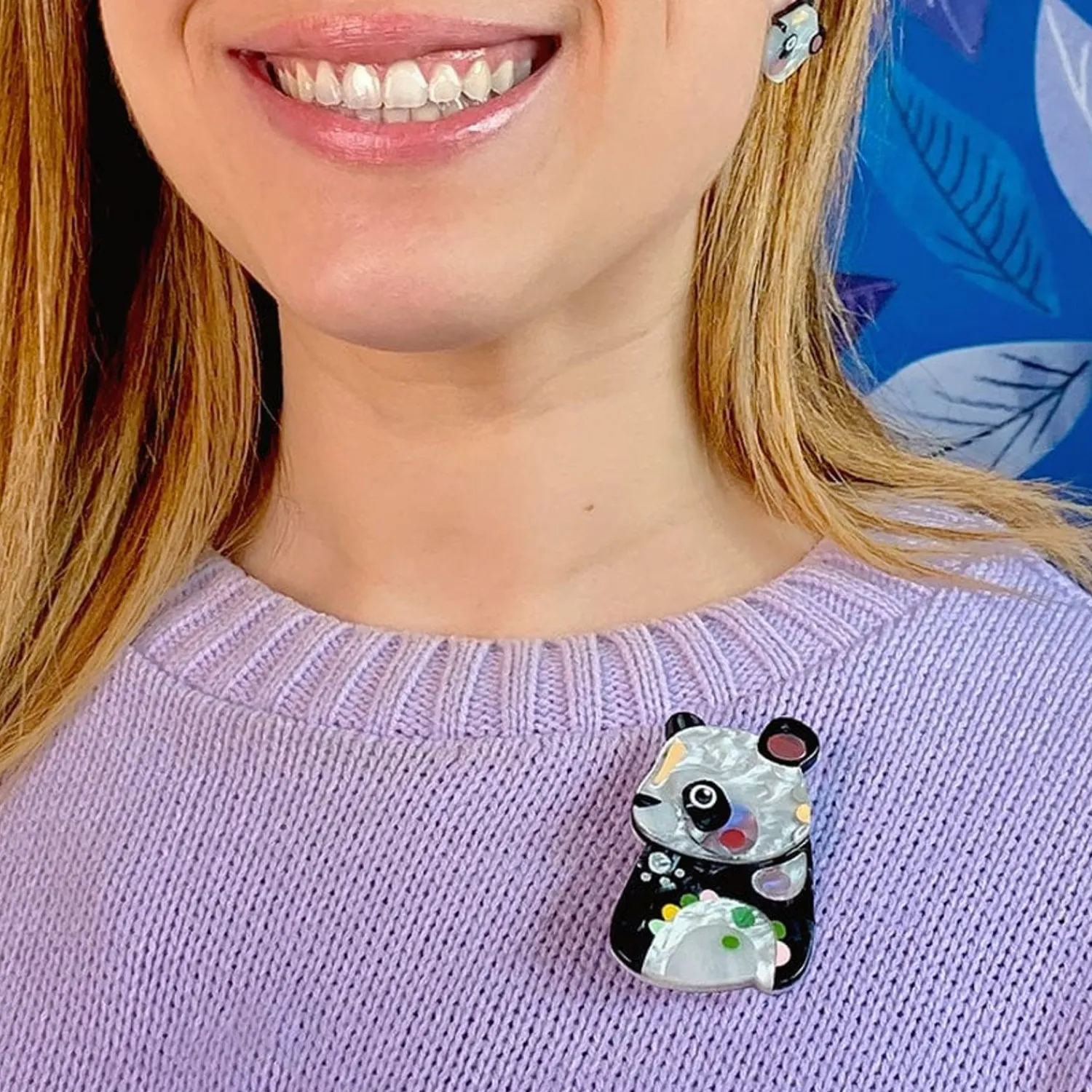 The Patient Panda Brooch^Erstwilder New