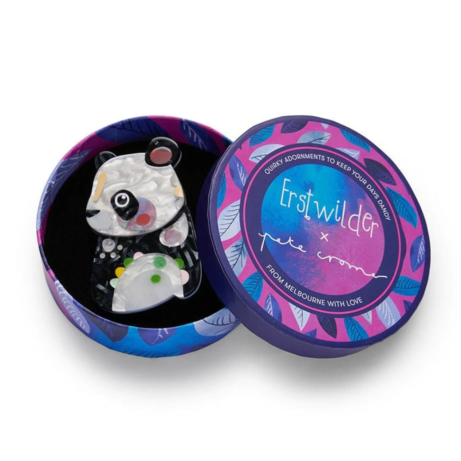 The Patient Panda Brooch^Erstwilder New