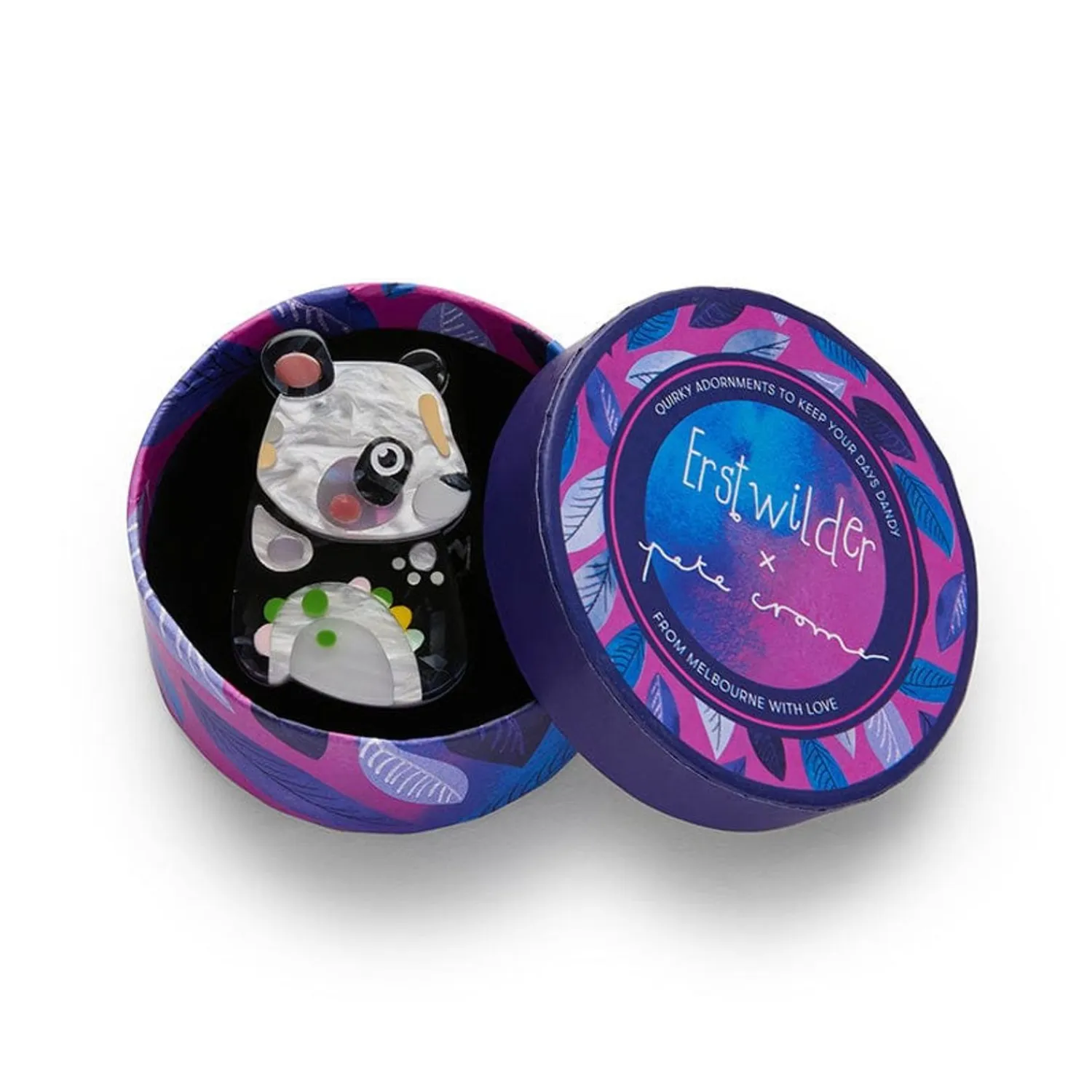 The Patient Panda Mini Brooch^Erstwilder Online
