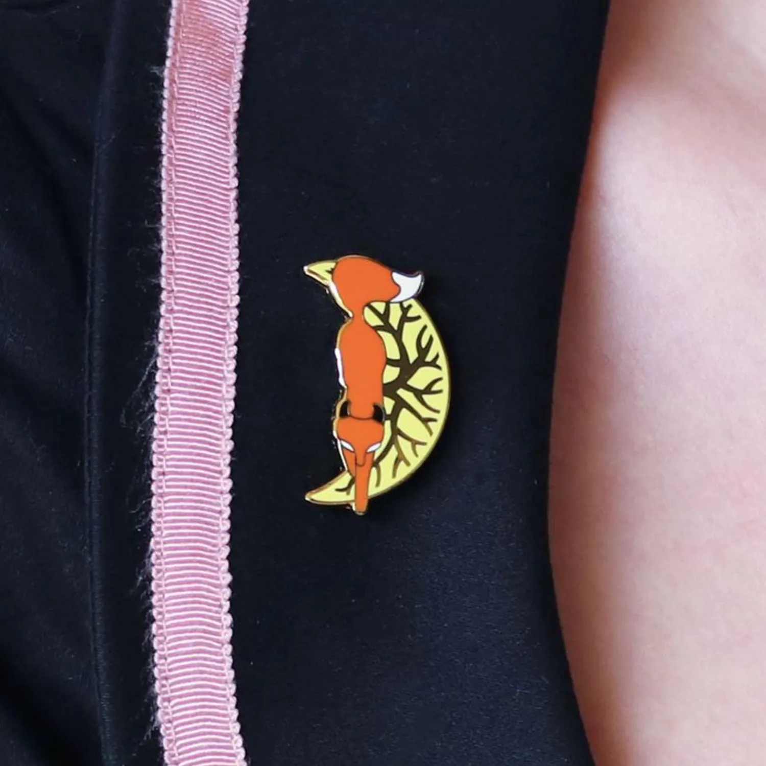 The Prowling Fox Enamel Pin^Erstwilder Hot