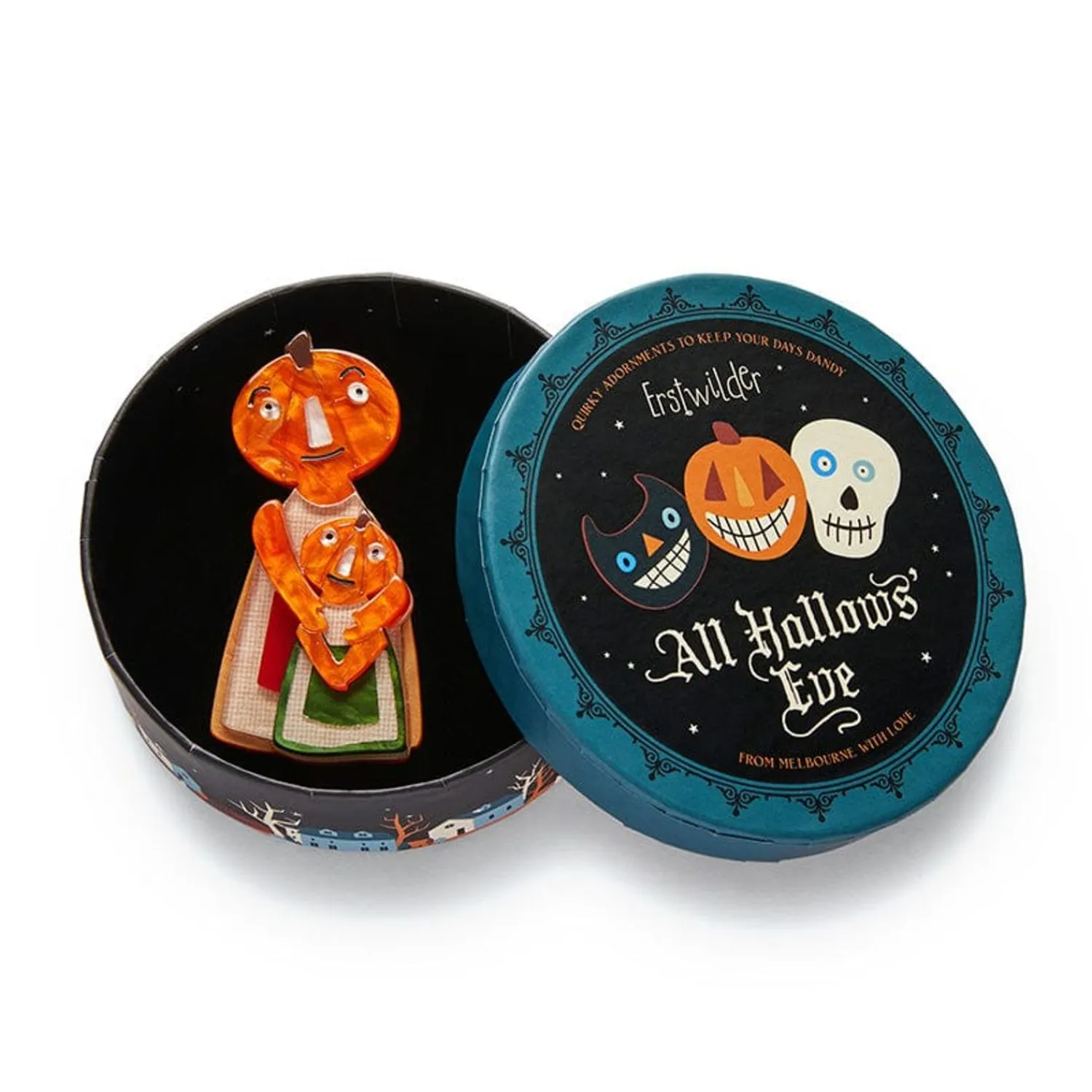The Pumpkin Family Affair Brooch^Erstwilder Online